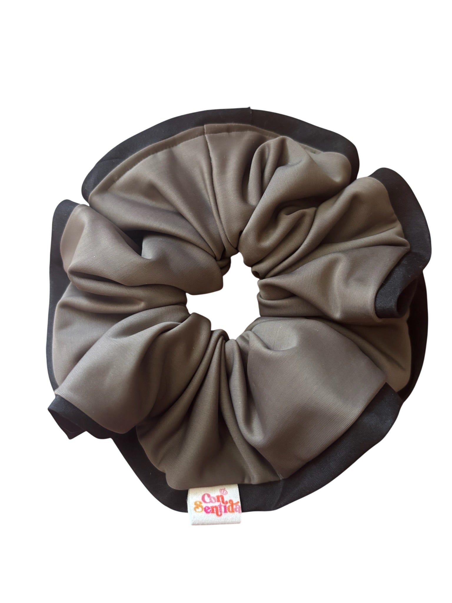Colet bies gris borde negro
